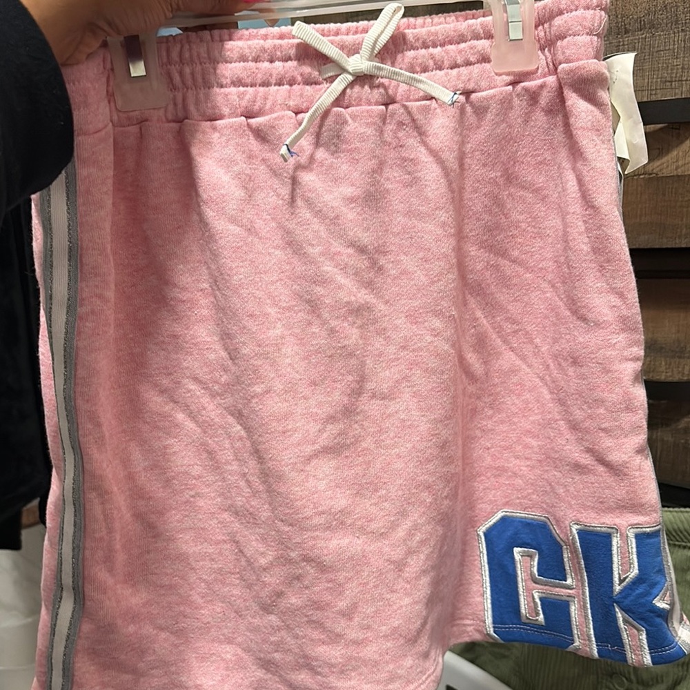 Calvin Klein Pink and Blue Graphic Shorts